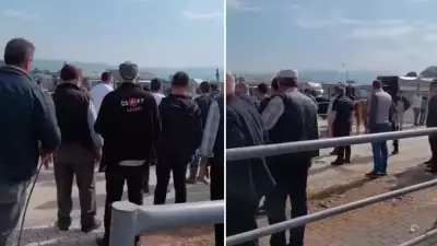 İnegöl'de kurbanlık pazarında kavga: Astsubay kadın müdahale etti