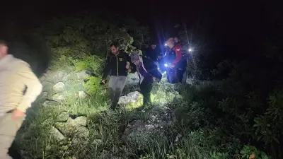 Nevşehir'de kayalık arazide mahsur kalan kadın kurtarıldı