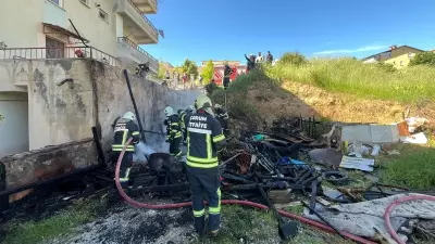 Çorum'da tandırlık yangını itfaiyenin hızlı müdahalesiyle söndürüldü