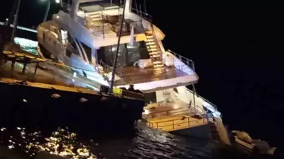 Sinop İskelesi'nde lüks yat su aldı, 6 mürettebat tahliye edildi