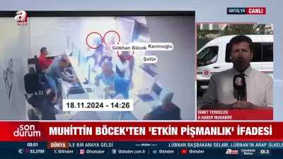 Son dakika: Muhittin Böcek etkin pişmanlık için ifade verdi