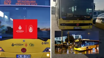 İstanbul'da özel halk otobüsü sefer sırasında haczedildi, yolcular mağdur oldu