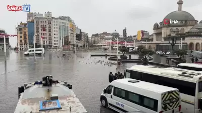 Taksim Meydanı'na Çıkan Yollar 1 Mayıs Tedbirleriyle Kapatıldı