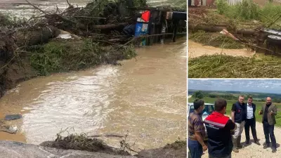 Tekirdağ'da dolu ve sağanak 5-6 bin dekar tarım arazisine zarar verdi