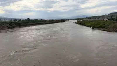 Tokat'ta Kelkit Çayı'nda kaybolan 2 genç için arama çalışmaları sürüyor