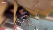 54 suç kaydı olan firari çatıda saklambaç oynadı, polis fark edince teslim oldu