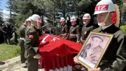 61 yıl sonra şehit Onbaşı Duran Öztürk memleketi Tokat'ta toprağa verildi