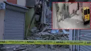 Adana'da sağanak sonrası metruk bina çöktü, mahalleli deprem sandı