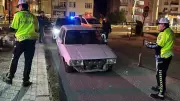 Aksaray'da plakasız araca 12 bin 942 lira ceza