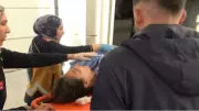 Aksaray'da süt sağarken akıma kapılan kadın ağır yaralandı