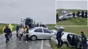 Alaca'da iki otomobil çarpıştı: 6 yaralı