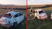 Şanlıurfa'da feci kaza: Otomobil şarampole uçtu, 2'si bebek 5 kişi yaralandı