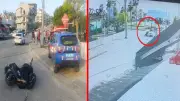 Antalya'da Feci Kaza: Otomobille Çarpışan Motosiklet Metrelerce Savruldu, 2 Ağır Yaralı