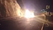 Antalya'da feci kaza: Takla atan otomobil alev topuna döndü, 2 ölü 3 ağır yaralı