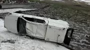Ardahan'da askeri araç devrildi: 2 astsubay yaralandı