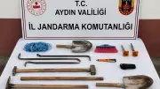 Aydın'da antik kent çevresinde kaçak kazı operasyonu: 3 gözaltı