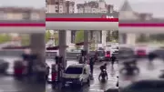 Başakşehir'de akaryakıt istasyonunda kavga anları kamerada