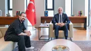 Bakan Ersoy, Barış Manço'nun mirası için Doğukan Manço ile görüştü
