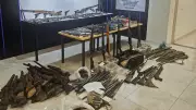 Başkentte evinde çok sayıda silah bulunan şüpheli için adli işlem