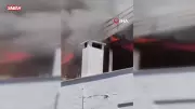 Balkonda mangal keyfi faciaya dönüştü: Patlayan tüp yangın çıkardı