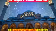 Bayram Namazı Saatleri 2026: İstanbul, Ankara, İzmir İçin Diyanet Takvimi