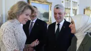Belçika Kraliçesi Mathilde, İstanbul'da Mahinur Özdemir Göktaş ile Görüştü