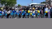 Biga'da 70 öğrenciye bisiklet hediyesi