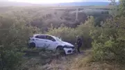Bingöl'de Şarampole Yuvarlanan Otomobilde 5 Yaralı