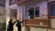 Bolu'da apartman yangını: Kedi kurtarılamadı