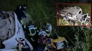Burdur'da feci kaza! Kontrolden çıkan araç uçuruma yuvarlandı: 3 yaralı