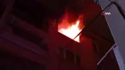 Bursa'da 6 katlı binada yangın paniği: Mahalle sakinleri korku dolu anlar yaşadı