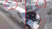 Bursa'da akıllara durgunluk veren kaza: 6 araca çarptı, o anlar kamerada