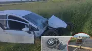 Bursa'da feci kaza: Otomobil elektrik direğine saplandı, 4 yaralı
