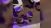 Bursa'da husumetli kişiyi bacağından vurdular, o anlar kamerada