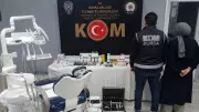 Bursa'da kaçak diş muayenehanesi işleten sahte diş hekimi karı koca yakalandı