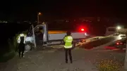 Bursa'da kamyonet şarampole uçtu, alkol testini reddeden sürücüye 150 bin TL ceza
