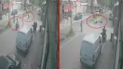 Bursa'da kararsız bisikletli kazaya neden oldu: Sürücüler metrelerce savruldu