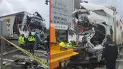 Bursa'da Tır, Trafik Işıklarında Bekleyen Tankere Çarptı: 1 Ölü