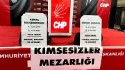 CHP Bursa İl Örgütü'nde Kılıçdaroğlu'na mezar taşı protestosu