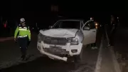 Cizre'de kamyonet otomobile çarptı: 2 yaralı