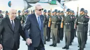 Cumhurbaşkanı Erdoğan, Cezayirli mevkidaşı Tebbun'u Esenboğa'da karşıladı