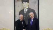 Cumhurbaşkanı Erdoğan, Cezayirli mevkidaşı Tebbun'u resmi törenle karşıladı