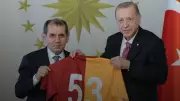 Cumhurbaşkanı Erdoğan'dan Galatasaray'a tebrik telefonu