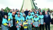 Erdoğan, İpek Yolu Rallisi sporcularıyla buluştu