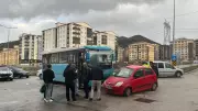 Erzurum'da halk otobüsü ile otomobil çarpıştı: 5 yaralı