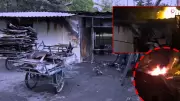 Eyüpsultan'da kurban pazarında yangın: Misafirlikte yanarak can verdi