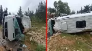 Gaziantep'te işçi servisi devrildi: 16 yaralı