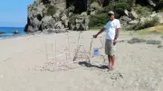Gazipaşa'da yılın ilk caretta caretta yuvası korumaya alındı