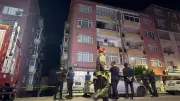 Gebze'de 7 katlı bina tedbiren boşaltıldı