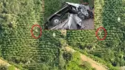 Giresun'da 400 metre takla atan kamyonetten sağ kurtulan şoför konuştu